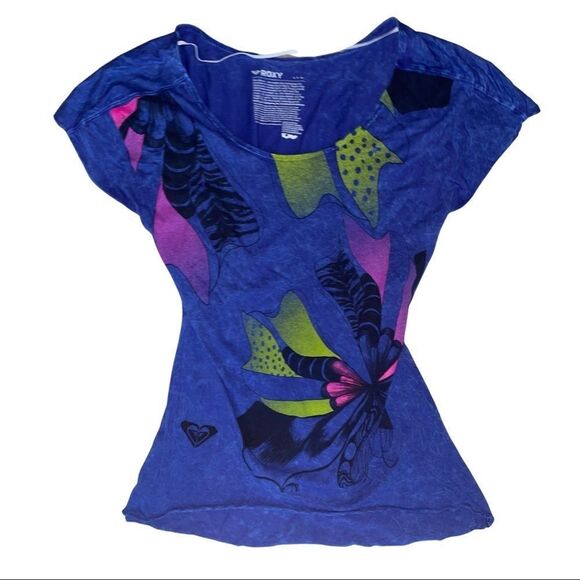 Blue Women’s Roxy short sleeve t-shirt size small - Picture 1 of 7